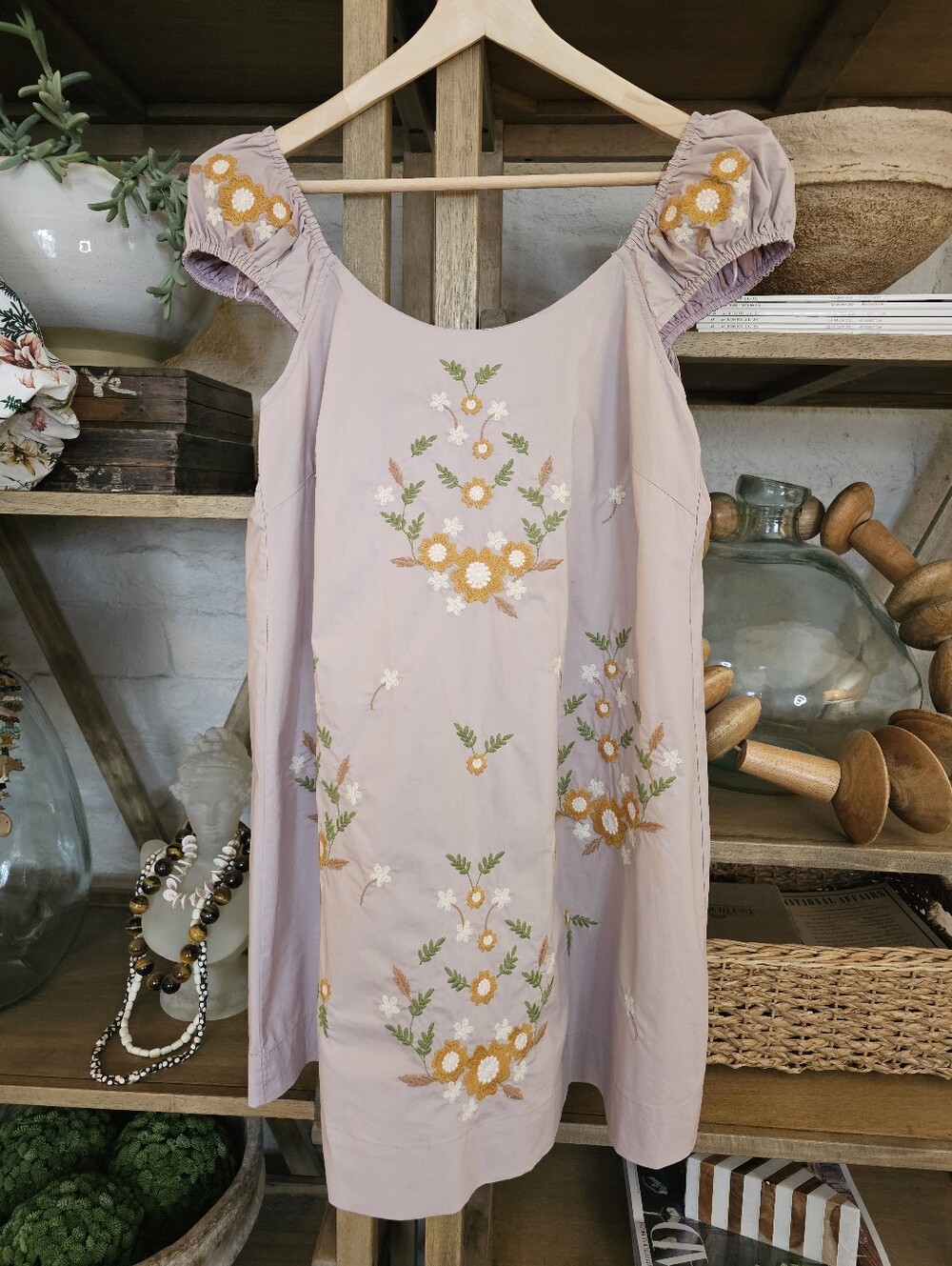 MABLE Wildflower Embroidered Babydoll Dress NWT Size S - Picture 9 of 9